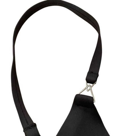 Free People Womens Ari Scuba Underwire Bra Neo 32C Black Minimalist OB975193 - Picture 4 of 7